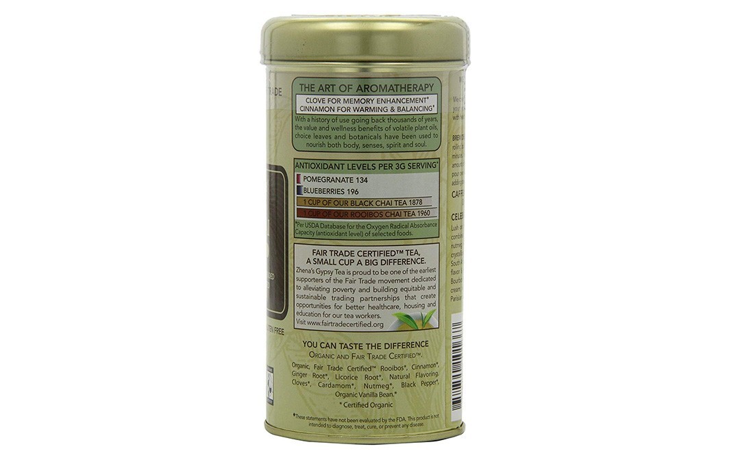 Zhena's gypsy Tea Caramel Chai (Herbal Red Tea)   Container  44 grams
